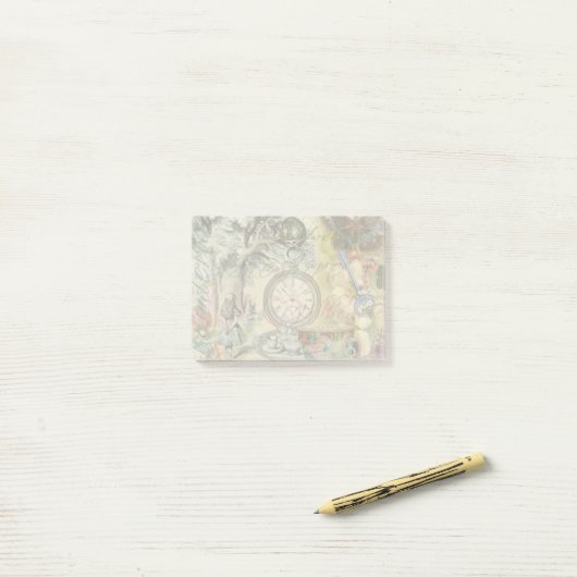 Cheshire Cat Alice Wonderland Post-it® Notes (Op bureau)