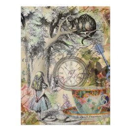 Cheshire Cat Alice Wonderland Poster