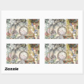 Cheshire Cat Alice Wonderland Rechthoekige Sticker (Vel)