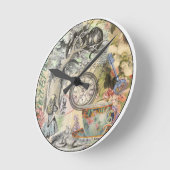 Cheshire Cat Alice Wonderland Ronde Klok (Hoek)