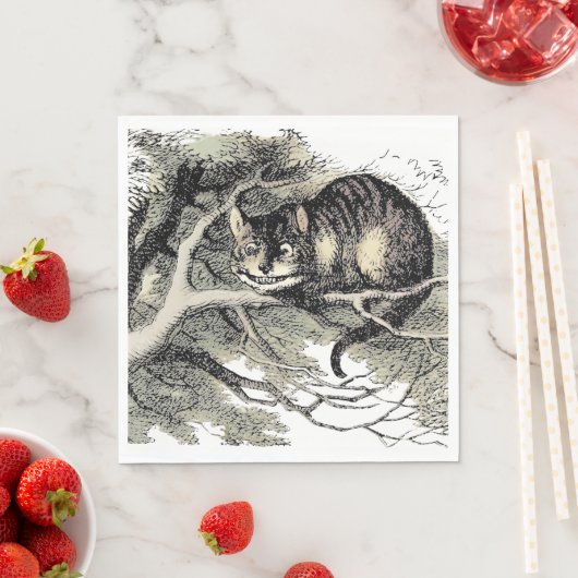 Cheshire Cat Alice Wonderland Servet (Insitu)