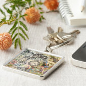 Cheshire Cat Alice Wonderland Sleutelhanger (Zijkant)