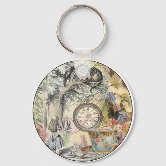 Cheshire Cat Alice Wonderland Sleutelhanger (Voorkant)