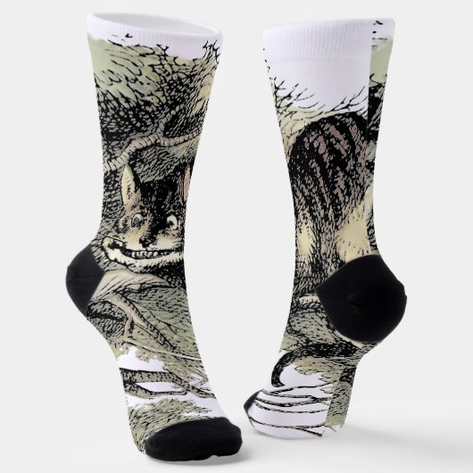 Cheshire Cat Alice Wonderland Sokken (Gebogen)