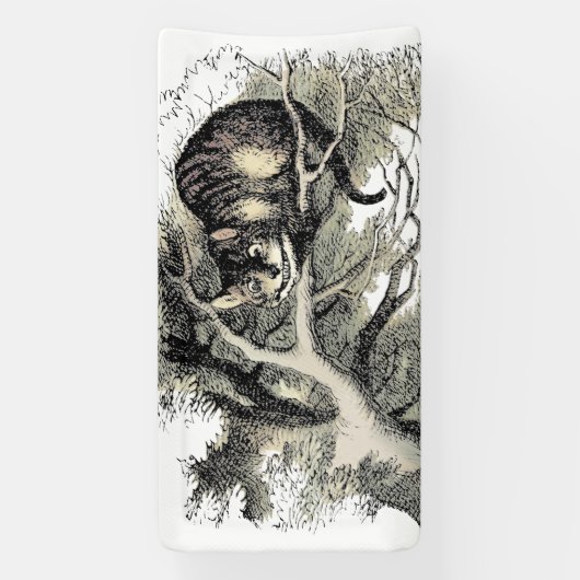 Cheshire Cat Alice Wonderland Spandoek (Verticaal)