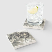 Cheshire Cat Alice Wonderland Stenen Onderzetter (Zijkant)