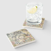 Cheshire Cat Alice Wonderland Stenen Onderzetter (Zijkant)