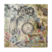 Cheshire Cat Alice Wonderland Tegeltje (Voorkant)