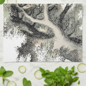 Cheshire Cat Alice Wonderland Theedoek (Gevouwen)