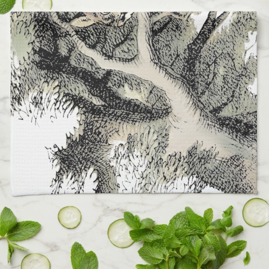 Cheshire Cat Alice Wonderland Theedoek (Gevouwen)