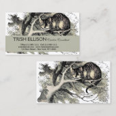 Cheshire Cat Alice Wonderland Visitekaartje (Voorkant / Achterkant)