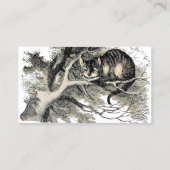 Cheshire Cat Alice Wonderland Visitekaartje (Achterkant)