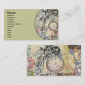 Cheshire Cat Alice Wonderland Visitekaartje (Voorkant / Achterkant)