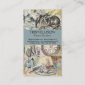 Cheshire Cat Alice Wonderland Visitekaartje (Achterkant)