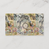 Cheshire Cat Alice Wonderland Visitekaartje (Achterkant)