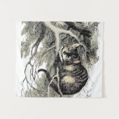 Cheshire Cat Alice Wonderland Wandkleed (Voorkant (horizontaal))