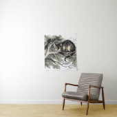 Cheshire Cat Alice Wonderland Wandkleed (In situ)