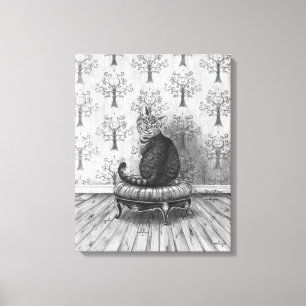 Cheshire Cat Art Canvas Alice in Wonderland Art