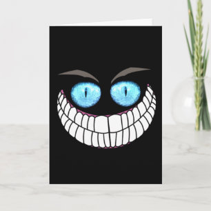 Cheshire Cat - Blue Eyes Note Card Kaart