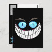 Cheshire Cat - Blue Eyes Post Card Briefkaart (Voorkant / Achterkant)