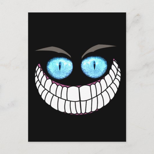 Cheshire Cat - Blue Eyes Post Card Briefkaart (Voorkant)