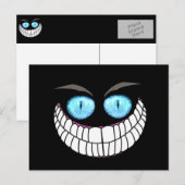 Cheshire Cat - Blue Eyes Post Card Briefkaart (Voorkant / Achterkant)