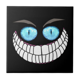 Cheshire Cat - Blue Eyes Tile Tegeltje