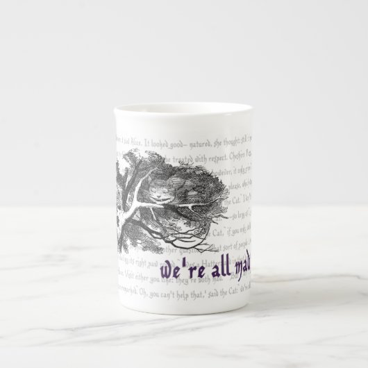 Cheshire Cat Bone China Mok (Voorkant)