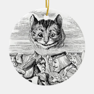 Cheshire Cat Boven de koningin Keramisch Ornament