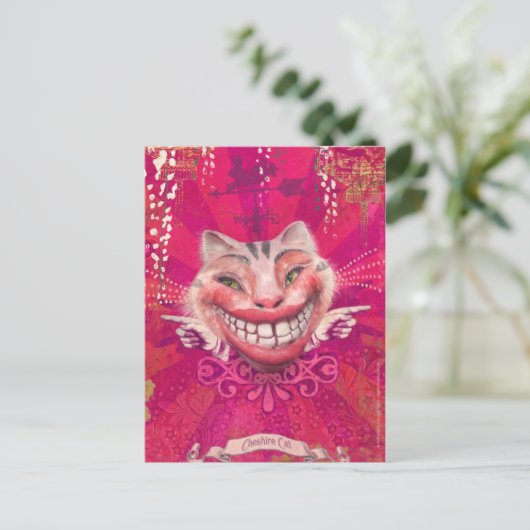 Cheshire Cat Briefkaart (Staand voorkant)
