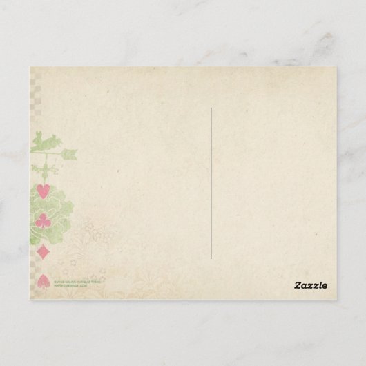 Cheshire Cat Briefkaart (Achterkant)