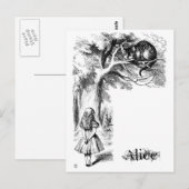 Cheshire Cat Briefkaart (Voorkant / Achterkant)