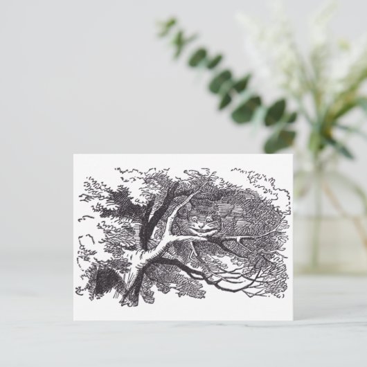 Cheshire Cat Briefkaart (Staand voorkant)