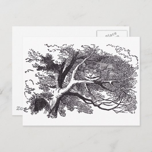 Cheshire Cat Briefkaart (Voorkant / Achterkant)