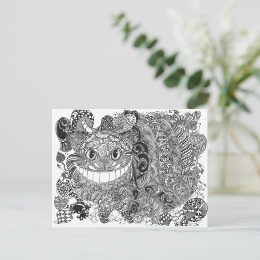 Cheshire Cat Briefkaart (Staand voorkant)