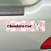 Cheshire Cat Bumpersticker (Op auto)