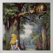 Cheshire Cat Canvas Art Poster (Voorkant)