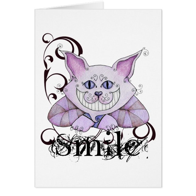 Cheshire Cat Card (Voorkant)
