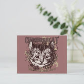 Cheshire Cat Carnivale Style Briefkaart (Staand voorkant)