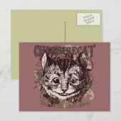 Cheshire Cat Carnivale Style Briefkaart (Voorkant / Achterkant)