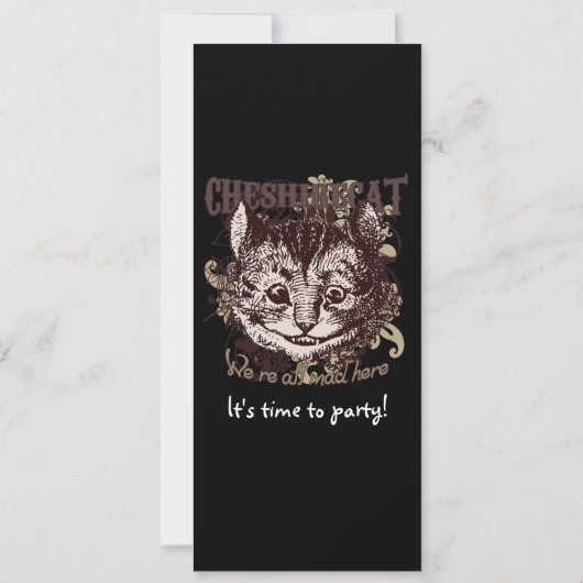 Cheshire Cat Carnivale Style Kaart (Achterkant)