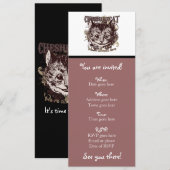 Cheshire Cat Carnivale Style Kaart (Voorkant / Achterkant)