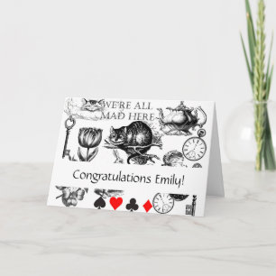 Cheshire Cat Classic Alice in Wonderland Art Kaart