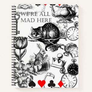 Cheshire Cat Classic Alice in Wonderland Art Notitieboek