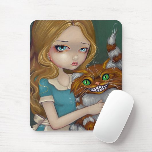 "Cheshire Cat Cuddle" Mousepad Muismat (Met muis)
