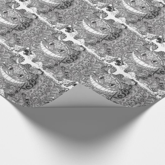 Cheshire Cat Design Cadeaupapier (Hoek)