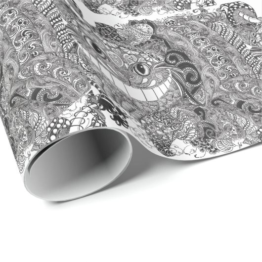 Cheshire Cat Design Cadeaupapier (Rol Hoek)