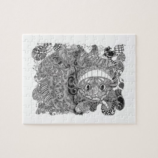 Cheshire Cat Design Legpuzzel (Horizontaal)