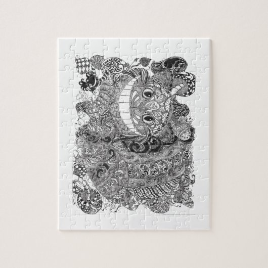 Cheshire Cat Design Legpuzzel (Verticaal)