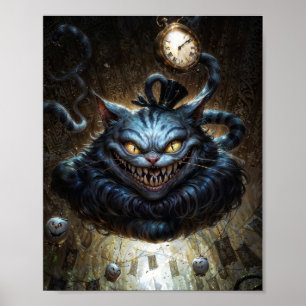 Cheshire Cat Donkere Fantasie Poster